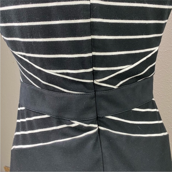 WHBM | Elegant Black and White Striped Dress size 2 - Picture 7 of 16